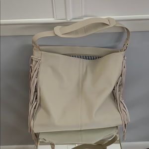 Cream Fringe bag